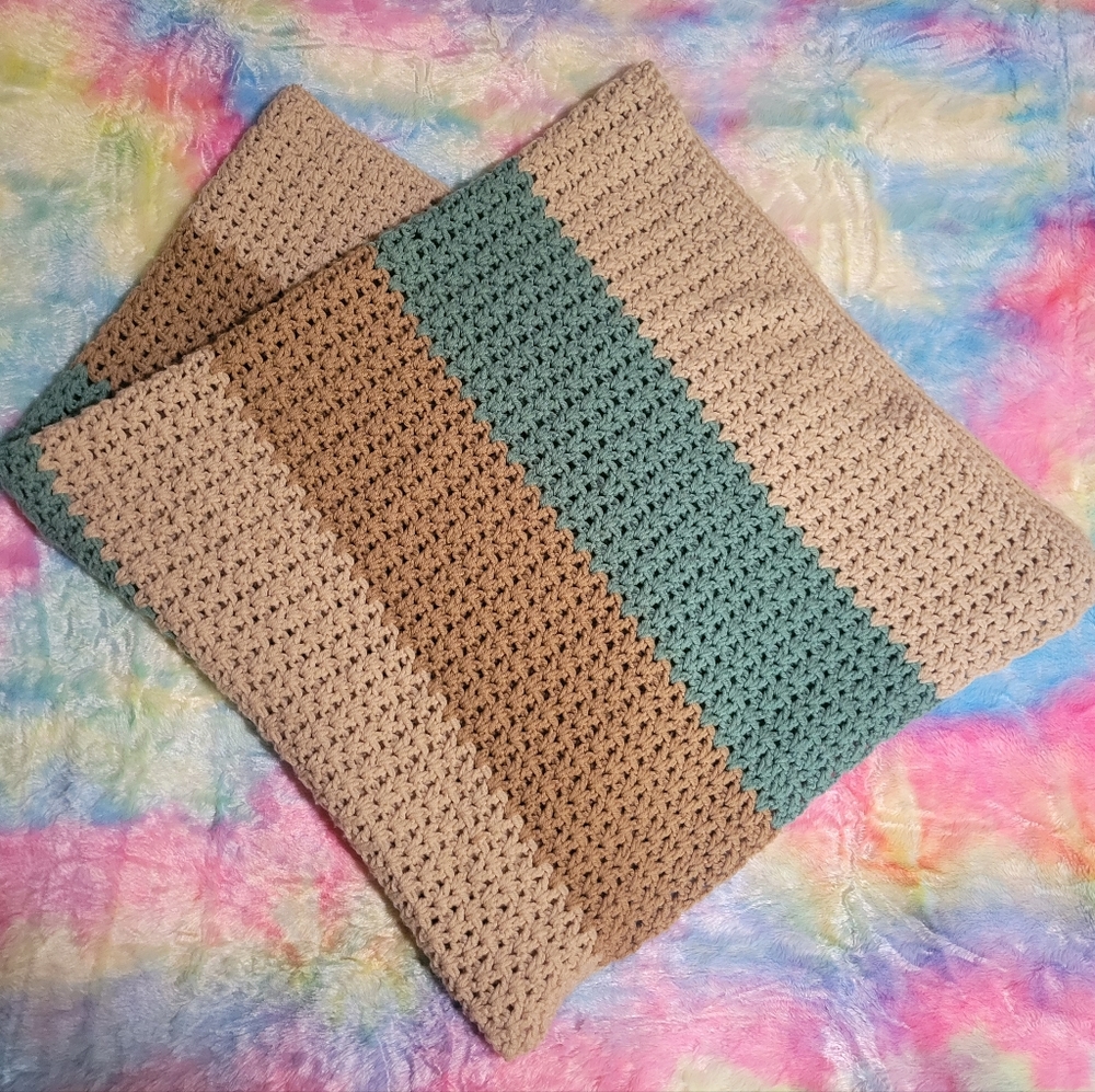 Boho/Grandmacore Crochet Throw Blanket